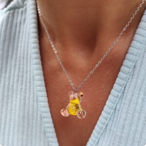 Naszyjnik miś z jaskrem