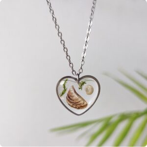 Naszyjnik serce z muszlami