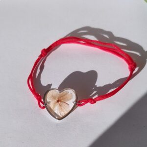 Regulowana bransoletka z hortensją