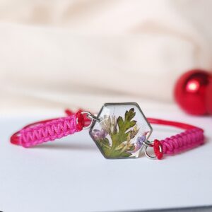 Regulowana bransoletka z kwiatami