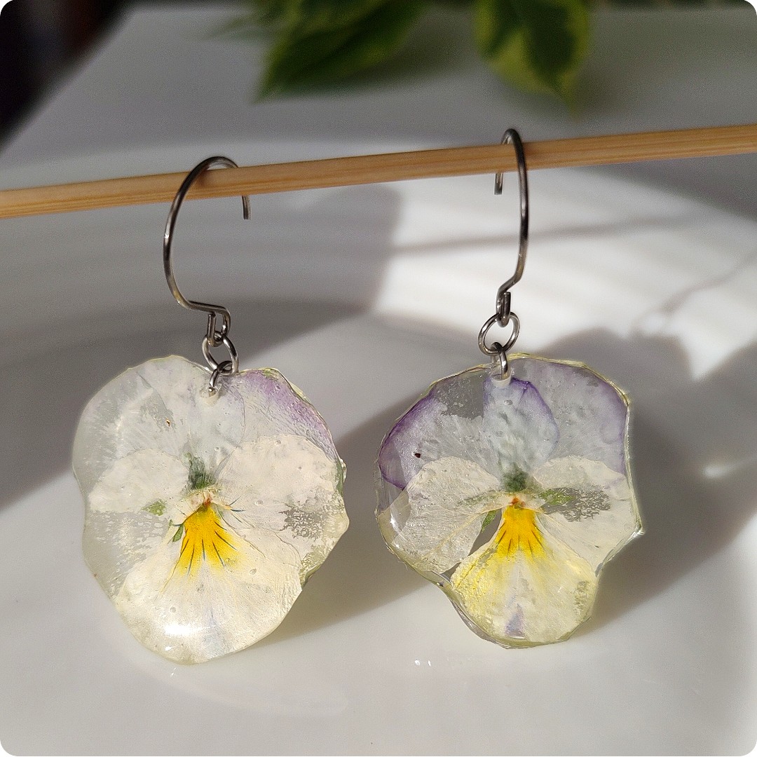 Kolczyki bratki - obrazek 2