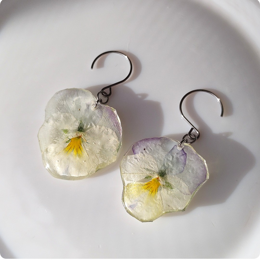 Kolczyki bratki - obrazek 3