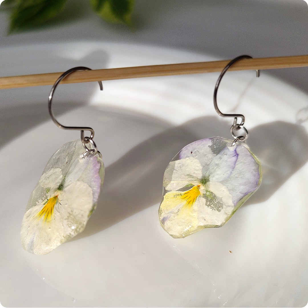 Kolczyki bratki - obrazek 5