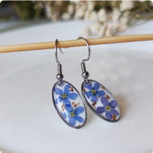 Kolczyki z niezapominajkami