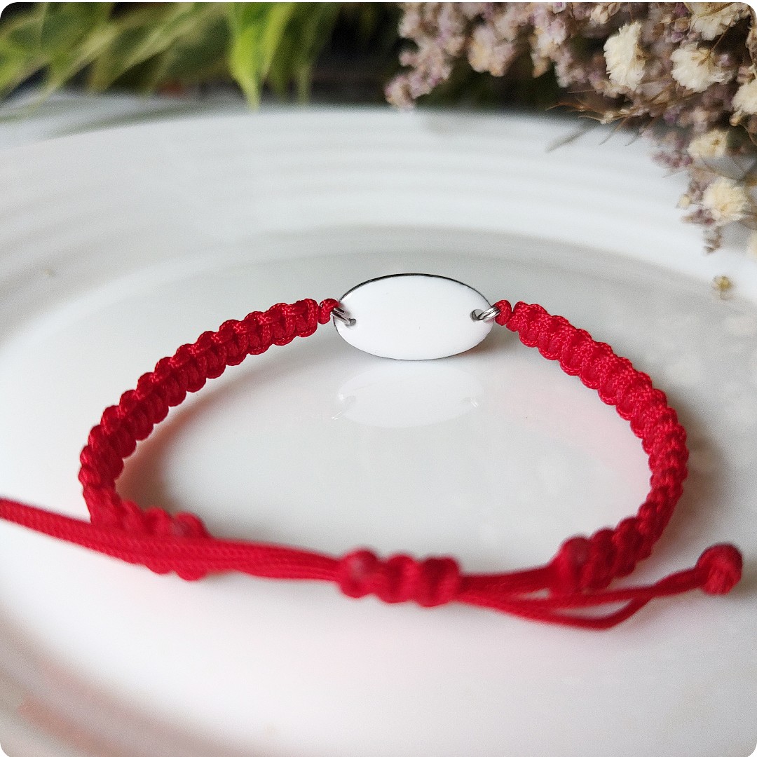 Regulowana bransoletka z niezapominajkami - obrazek 2