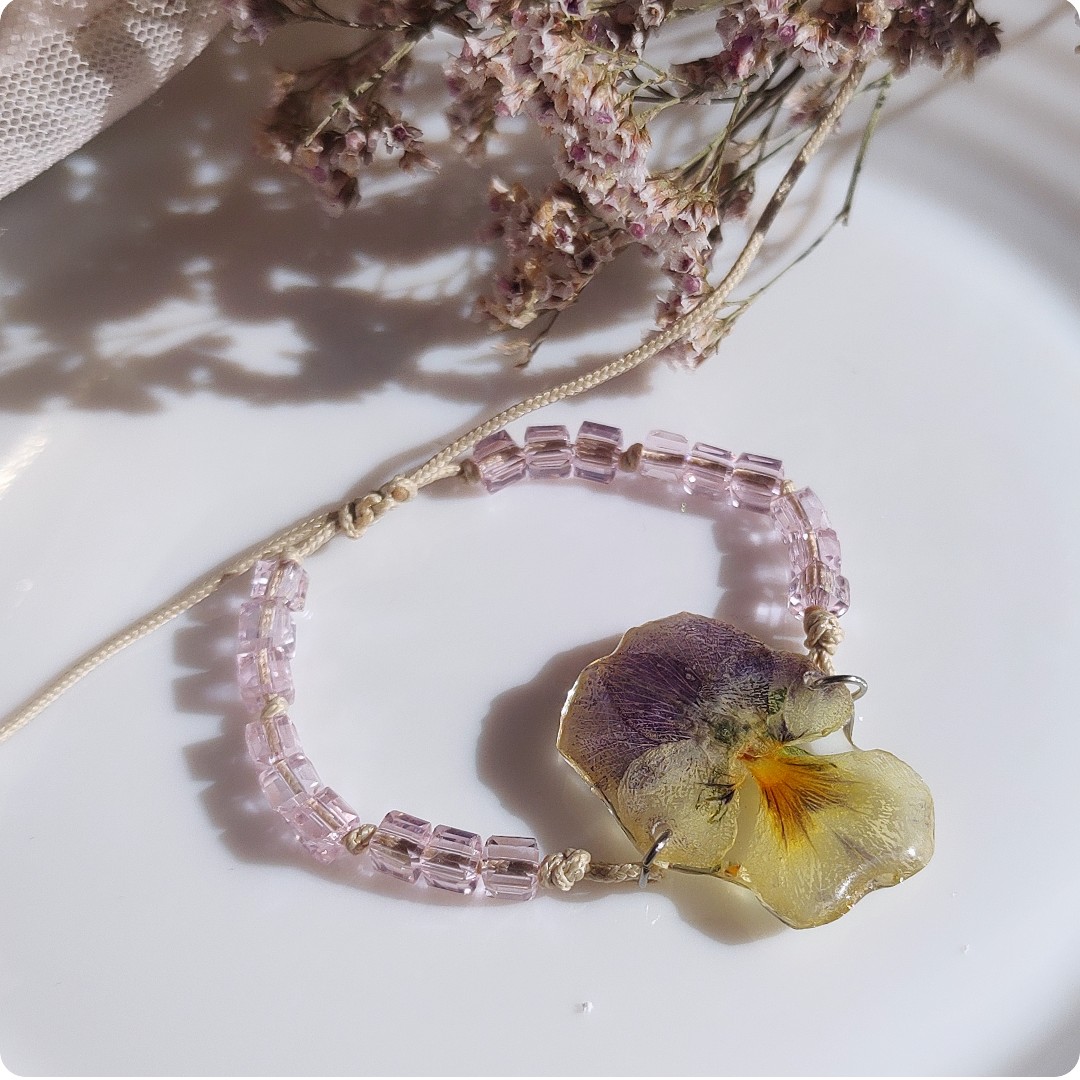 Bransoletka z bratkiem