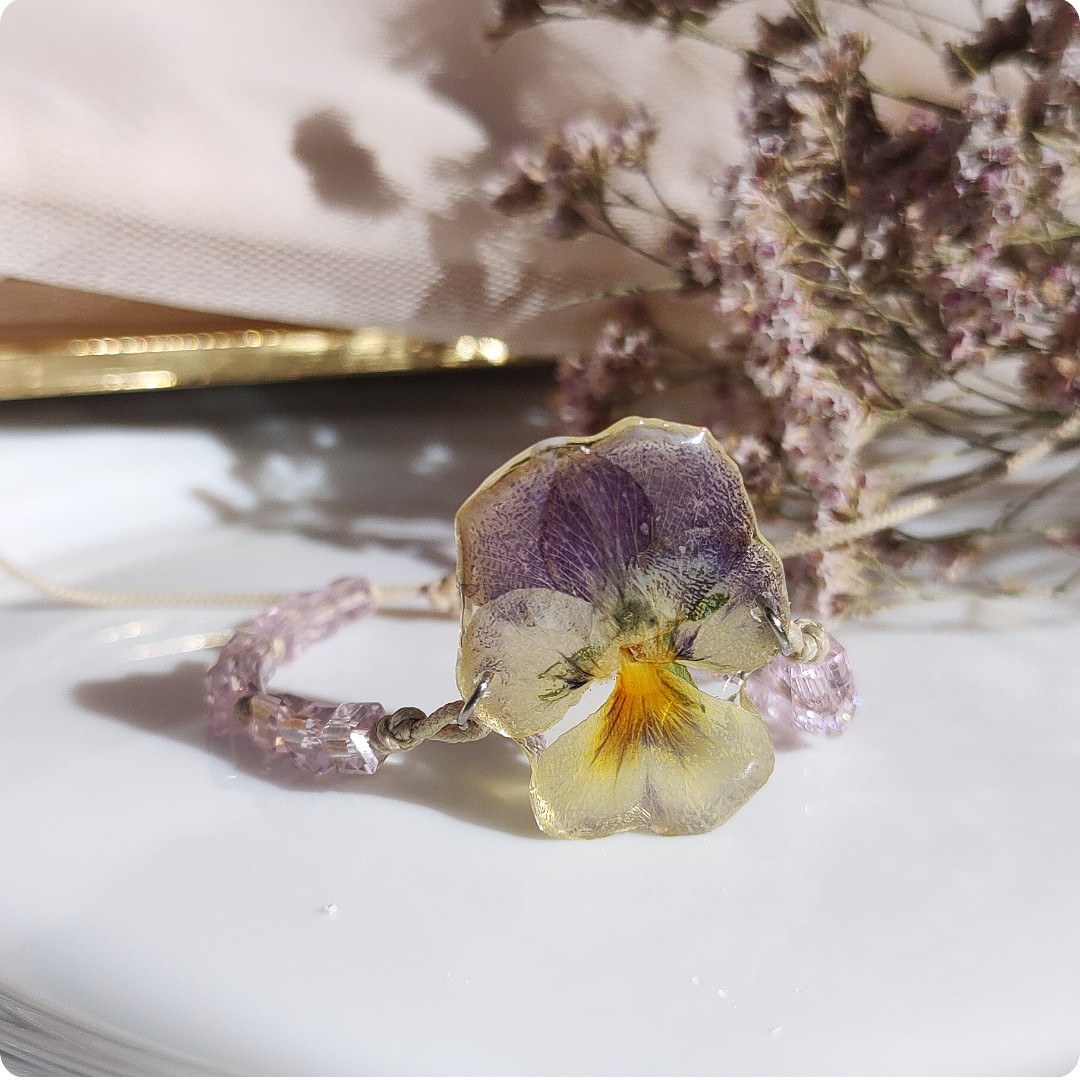 Bransoletka z bratkiem - obrazek 3