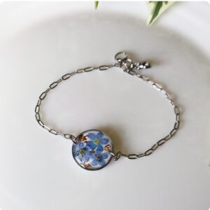 Bransoletka z niezapominajkami