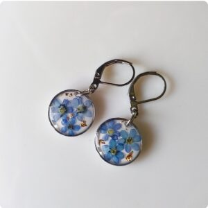 Kolczyki z niezapominajkami