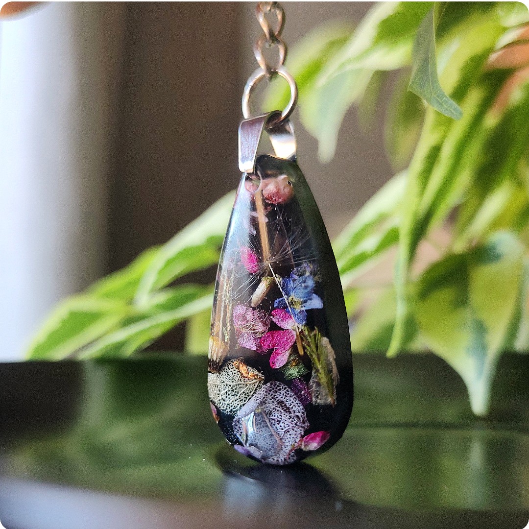 Brelok do kluczy z kwiatami - obrazek 5