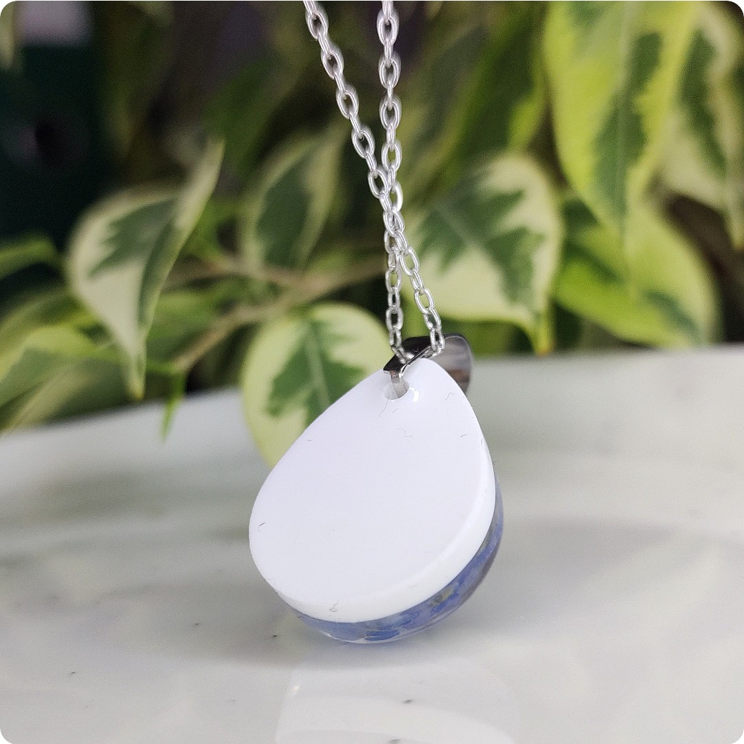 Naszyjnik z niezapominajkami - obrazek 3