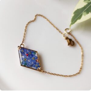 Bransoletka z niezapominajkami