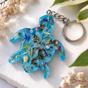 Brelok do kluczy żółwik