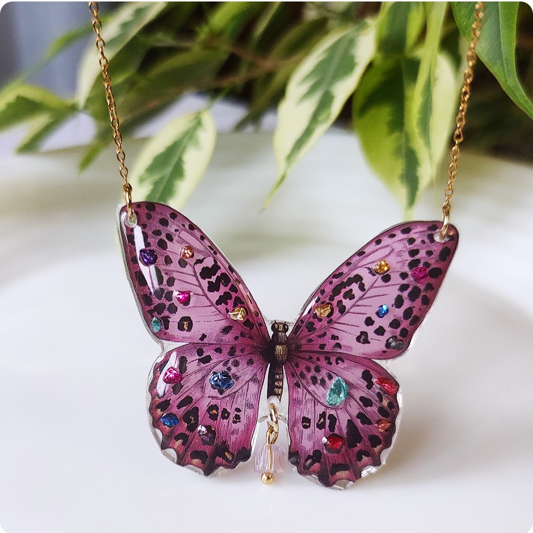 Naszyjnik motyl - obrazek 2