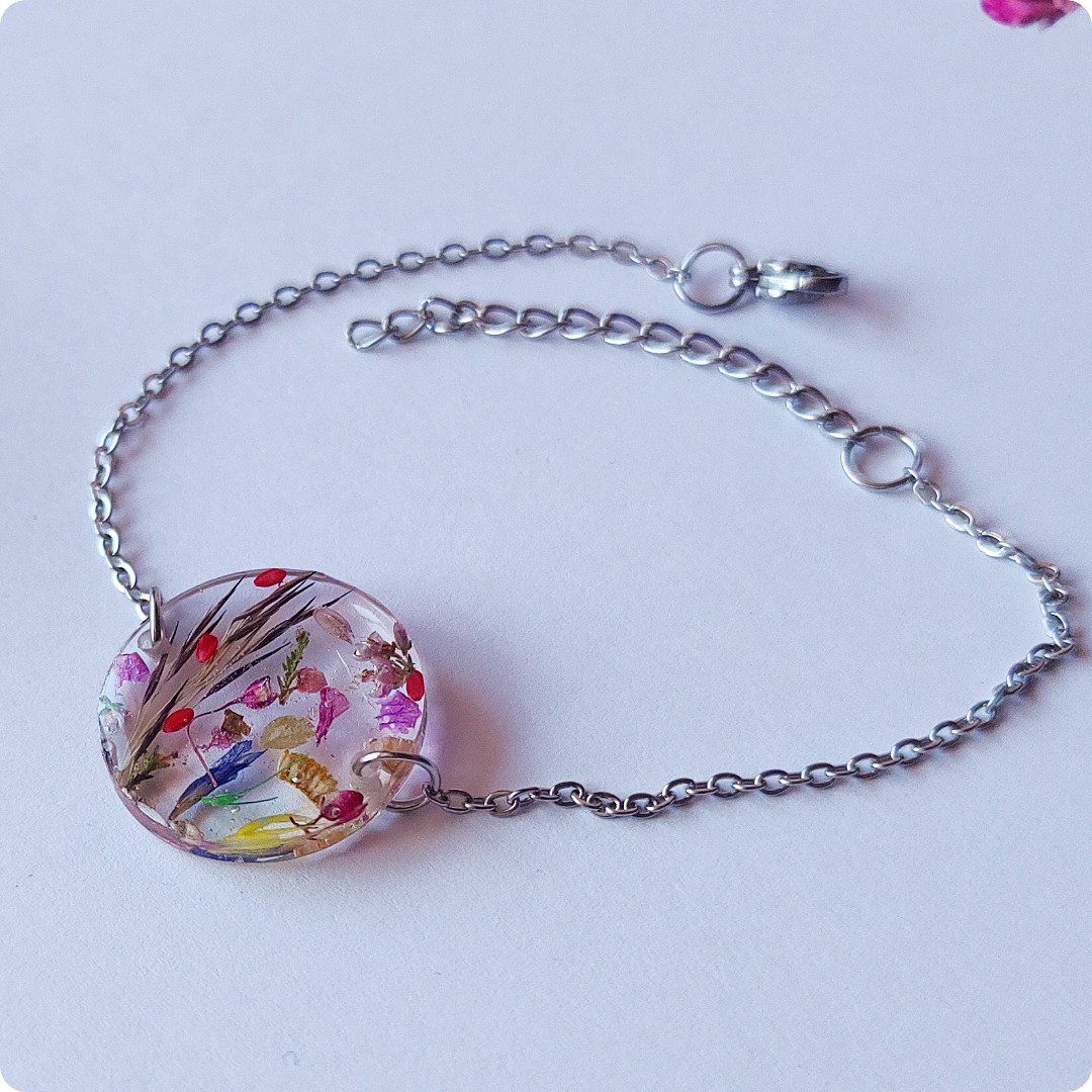 Bransoletka z kwiatami - obrazek 2