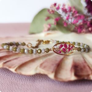 Bransoletka z wrzosami