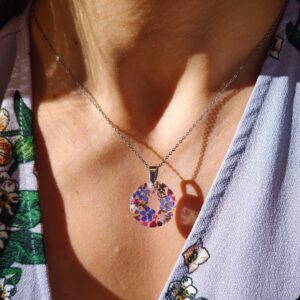 Naszyjnik wianek z kwiatami