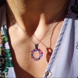 Naszyjnik wianek z kwiatami