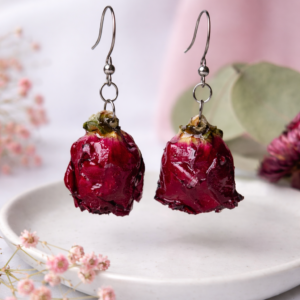 Kolczyki pąki róż