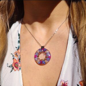 Duży naszyjnik wianek