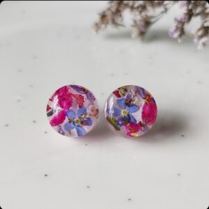 Kolczyki sztyfty z kwiatami