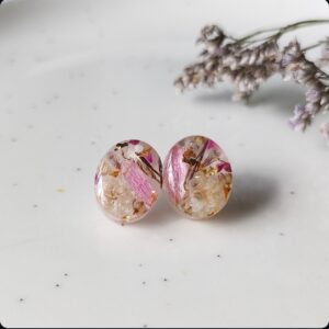 Kolczyki sztyfty z kwiatami