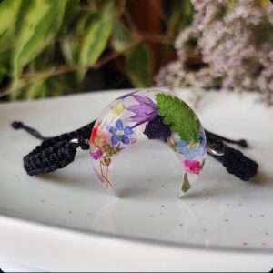 Regulowana bransoletka z kwiatami